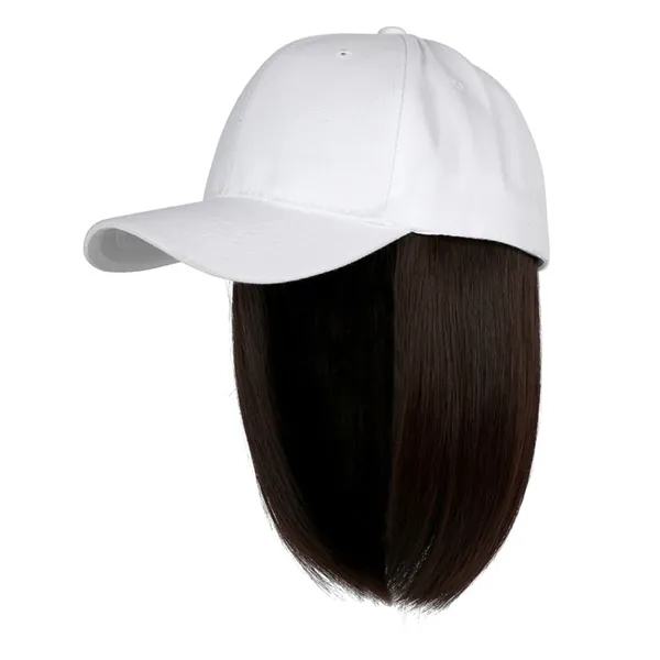 Bob Baseball Cap with Short Hair - Bob Baseball Cap with Short Hair - Image 4 of 7