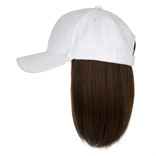 Bob Baseball Cap with Short Hair - Bob Baseball Cap with Short Hair - Image 5 of 7