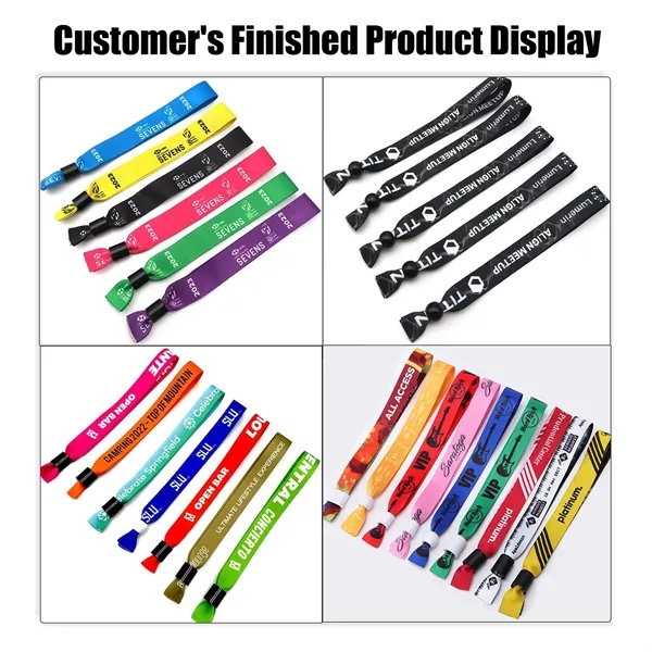 Color Sublimation Cloth Wristbands For Festival Events - Color Sublimation Cloth Wristbands For Festival Events - Image 2 of 4