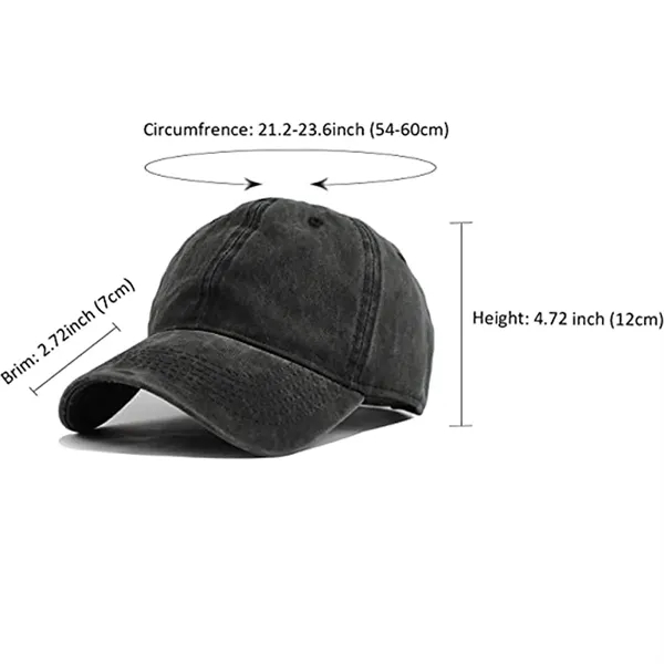 Unisex  Vintage Cotton Baseball Hat - Unisex  Vintage Cotton Baseball Hat - Image 1 of 3