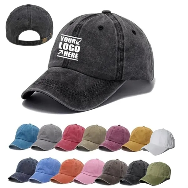 Unisex  Vintage Cotton Baseball Hat - Unisex  Vintage Cotton Baseball Hat - Image 0 of 3