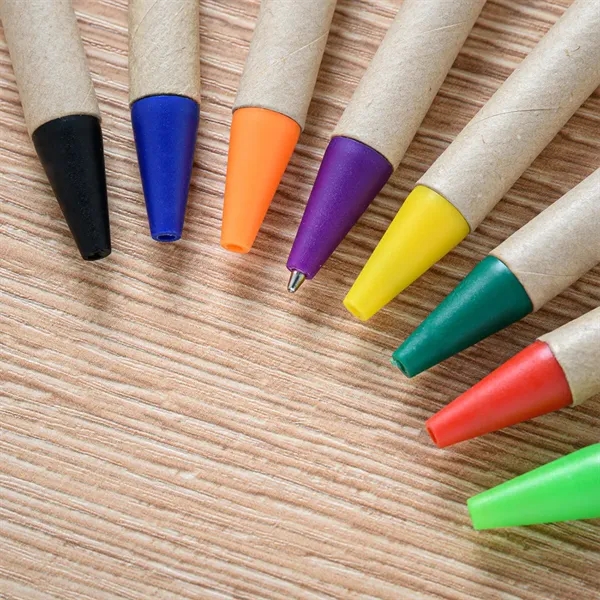 Eco Friendly Blank Pen Kraft Paper Body Clip Tip & Cap - Eco Friendly Blank Pen Kraft Paper Body Clip Tip & Cap - Image 3 of 4