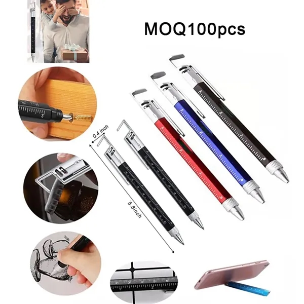 7 in 1 Multitool Tech Pen With Phone Holder MOQ100pcs - 7 in 1 Multitool Tech Pen With Phone Holder MOQ100pcs - Image 0 of 5