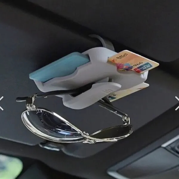 Sunglass Holder Ticket Card Clip Cash Organizer For Car - Sunglass Holder Ticket Card Clip Cash Organizer For Car - Image 2 of 6