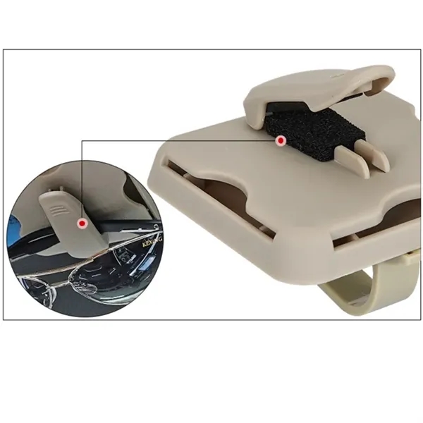 Sunglass Holder Ticket Card Clip Cash Organizer For Car - Sunglass Holder Ticket Card Clip Cash Organizer For Car - Image 6 of 6