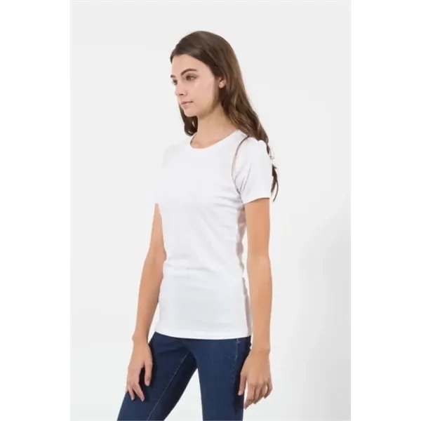 Women's Combed Cotton Crew Neck Shirt - Women's Combed Cotton Crew Neck Shirt - Image 7 of 7