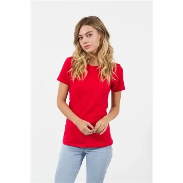 Women's Combed Cotton Crew Neck Shirt - Women's Combed Cotton Crew Neck Shirt - Image 1 of 7