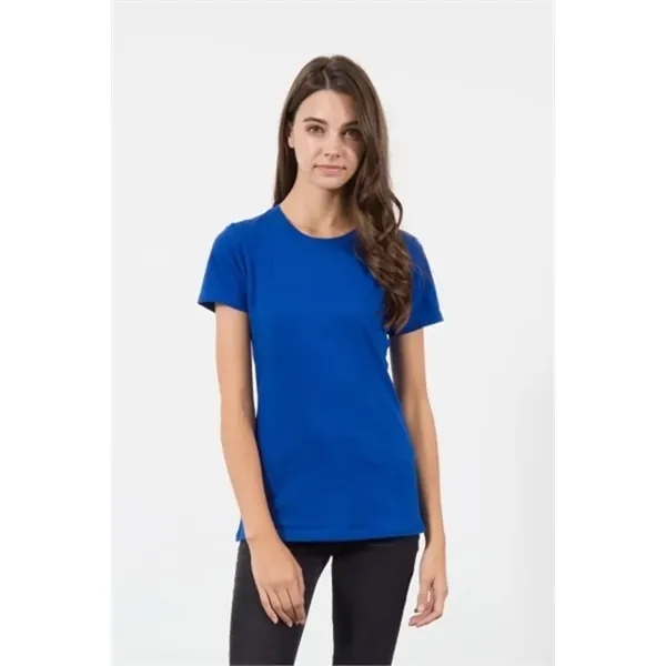 Women's Combed Cotton Crew Neck Shirt - Women's Combed Cotton Crew Neck Shirt - Image 5 of 7