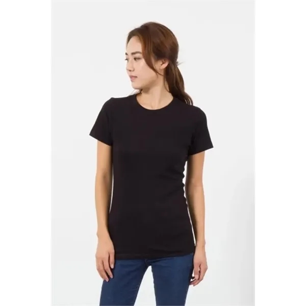 Women's CVC Crew Neck Shirt - Women's CVC Crew Neck Shirt - Image 3 of 8