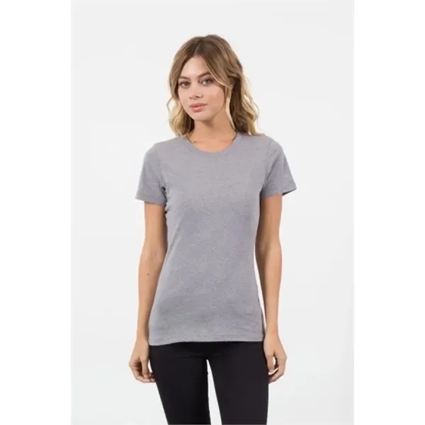 Women's CVC Crew Neck Shirt - Women's CVC Crew Neck Shirt - Image 2 of 8