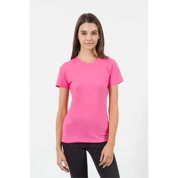 Women's CVC Crew Neck Shirt - Women's CVC Crew Neck Shirt - Image 6 of 8