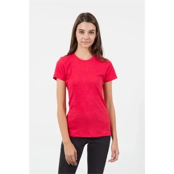 Women's CVC Crew Neck Shirt - Women's CVC Crew Neck Shirt - Image 8 of 8