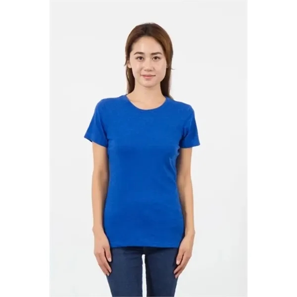 Women's CVC Crew Neck Shirt - Women's CVC Crew Neck Shirt - Image 7 of 8