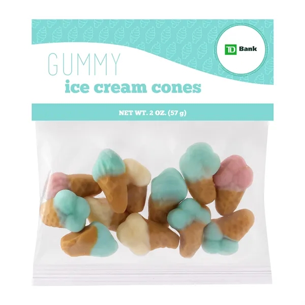 2oz Summer Header Bags - Gummy Ice Cream Cones - 2oz Summer Header Bags - Gummy Ice Cream Cones - Image 0 of 1