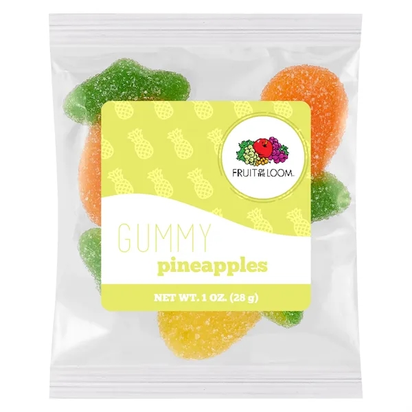 1oz Summer Promo Snax Bags - Gummy Pineapples - 1oz Summer Promo Snax Bags - Gummy Pineapples - Image 0 of 1