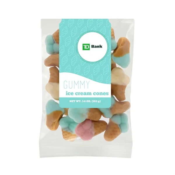 3.6oz Summer Snack Packs - Gummy Ice Cream Cones - 3.6oz Summer Snack Packs - Gummy Ice Cream Cones - Image 0 of 1