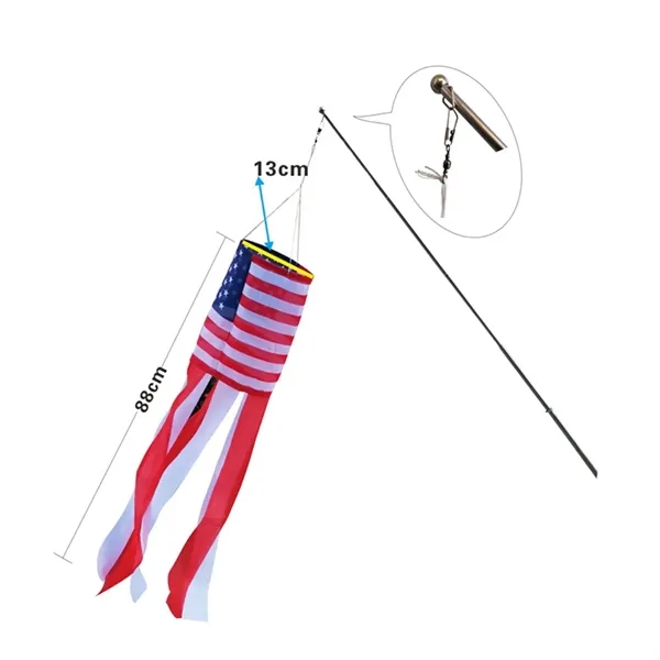 5.5"x8.2" Handy American Flag 4th Of July Decoration - 5.5"x8.2" Handy American Flag 4th Of July Decoration - Image 7 of 8