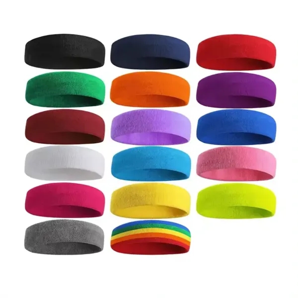 Custom Fitness Headband and Wristband Set - Custom Fitness Headband and Wristband Set - Image 1 of 3