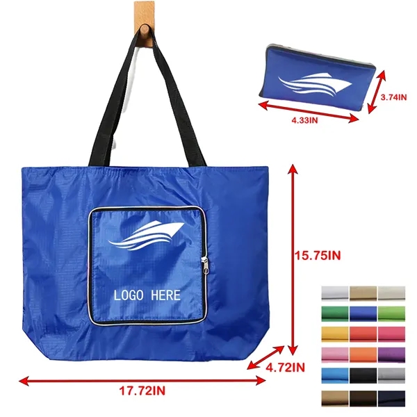 Customized High-Capacity Waterproof Folding Handbag - Customized High-Capacity Waterproof Folding Handbag - Image 1 of 1