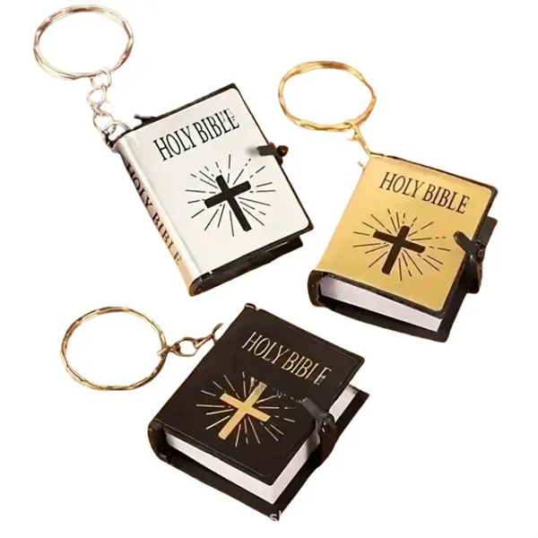 Mini Bible Cross Keychain - Mini Bible Cross Keychain - Image 0 of 4