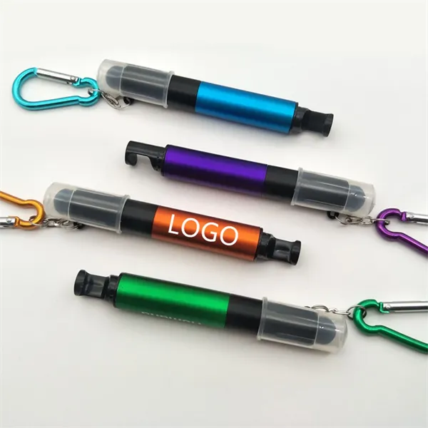 5-In-1 Light Up Stylus Touchscreen Carabiner Ballpoint Pen - 5-In-1 Light Up Stylus Touchscreen Carabiner Ballpoint Pen - Image 0 of 1