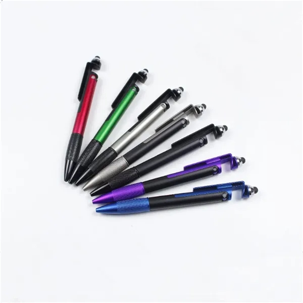 4 in 1 Sleek Touchscreen Light Stylus Pen with Phone Stand - 4 in 1 Sleek Touchscreen Light Stylus Pen with Phone Stand - Image 2 of 2