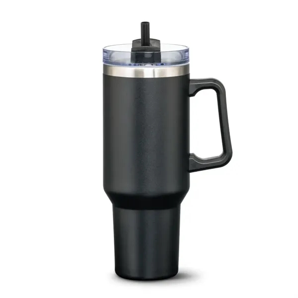 Compeer Handle Travel Mug w/Straw - 40oz - Compeer Handle Travel Mug w/Straw - 40oz - Image 4 of 14