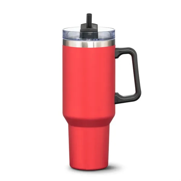 Compeer Handle Travel Mug w/Straw - 40oz - Compeer Handle Travel Mug w/Straw - 40oz - Image 10 of 14