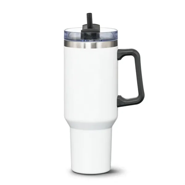 Compeer Handle Travel Mug w/Straw - 40oz - Compeer Handle Travel Mug w/Straw - 40oz - Image 14 of 14