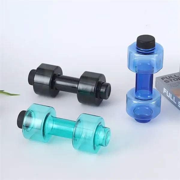 18 oz Dumbbell Shaped Sports Water Bottle - 18 oz Dumbbell Shaped Sports Water Bottle - Image 5 of 17