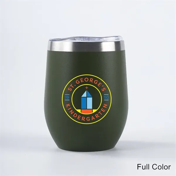 12 oz Powder Coated Stainless Steel Wine Glass Tumbler - 12 oz Powder Coated Stainless Steel Wine Glass Tumbler - Image 4 of 26