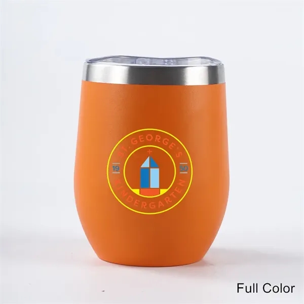 12 oz Powder Coated Stainless Steel Wine Glass Tumbler - 12 oz Powder Coated Stainless Steel Wine Glass Tumbler - Image 5 of 26