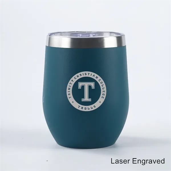 12 oz Powder Coated Stainless Steel Wine Glass Tumbler - 12 oz Powder Coated Stainless Steel Wine Glass Tumbler - Image 17 of 26