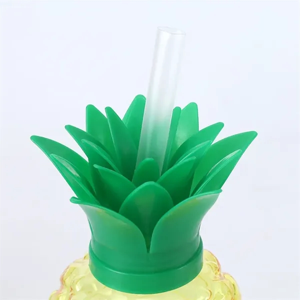 17oz Pineapple-Shaped Plastic Cup with LED Light and Straw - 17oz Pineapple-Shaped Plastic Cup with LED Light and Straw - Image 13 of 15