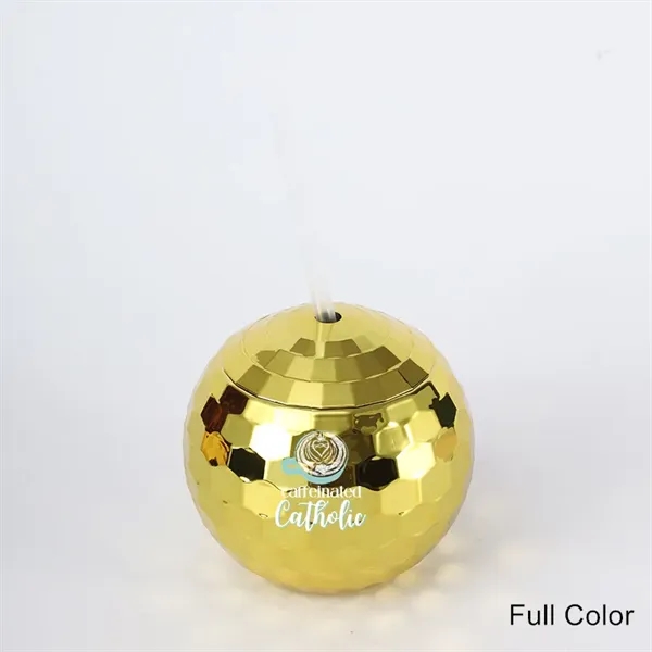 20 oz Retro Disco Ball Cocktail Cup with Lid and Straw - 20 oz Retro Disco Ball Cocktail Cup with Lid and Straw - Image 2 of 15