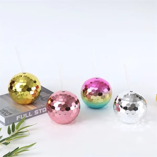 20 oz Retro Disco Ball Cocktail Cup with Lid and Straw - 20 oz Retro Disco Ball Cocktail Cup with Lid and Straw - Image 8 of 15