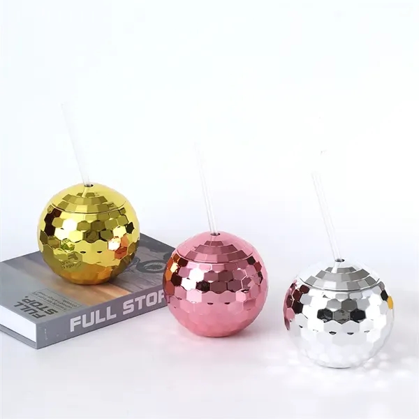 20 oz Retro Disco Ball Cocktail Cup with Lid and Straw - 20 oz Retro Disco Ball Cocktail Cup with Lid and Straw - Image 9 of 15