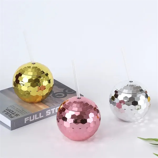 20 oz Retro Disco Ball Cocktail Cup with Lid and Straw - 20 oz Retro Disco Ball Cocktail Cup with Lid and Straw - Image 10 of 15