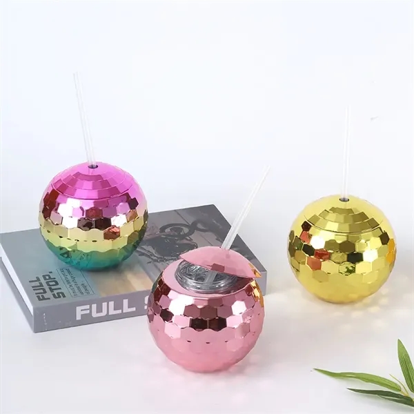 20 oz Retro Disco Ball Cocktail Cup with Lid and Straw - 20 oz Retro Disco Ball Cocktail Cup with Lid and Straw - Image 11 of 15