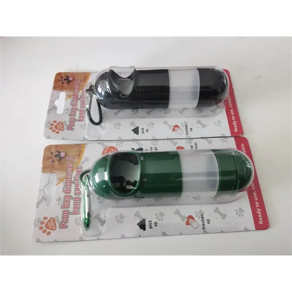 Dog Poop Bag Dispenser with Hand Sanitizer Bottle - Dog Poop Bag Dispenser with Hand Sanitizer Bottle - Image 6 of 6
