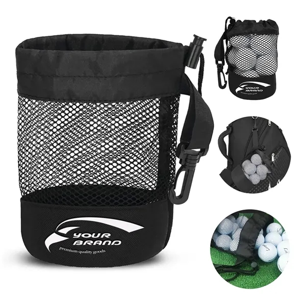 Versatile Golf Ball Carrying Bag with Drawstring Closure - Versatile Golf Ball Carrying Bag with Drawstring Closure - Image 0 of 3