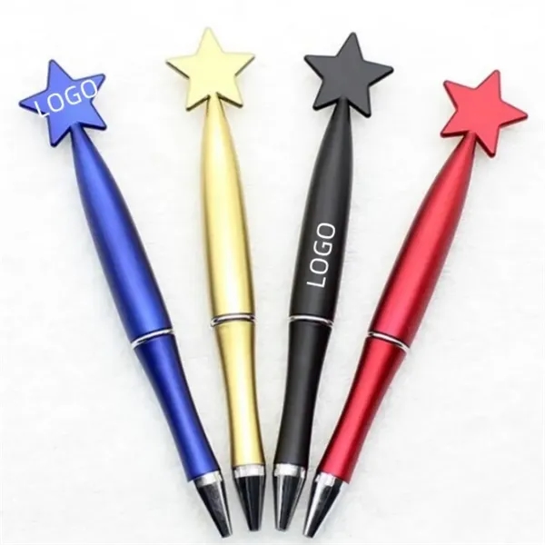 Multicolor Star Shaped Plastic Ballpoint Pens Office Gift - Multicolor Star Shaped Plastic Ballpoint Pens Office Gift - Image 0 of 3