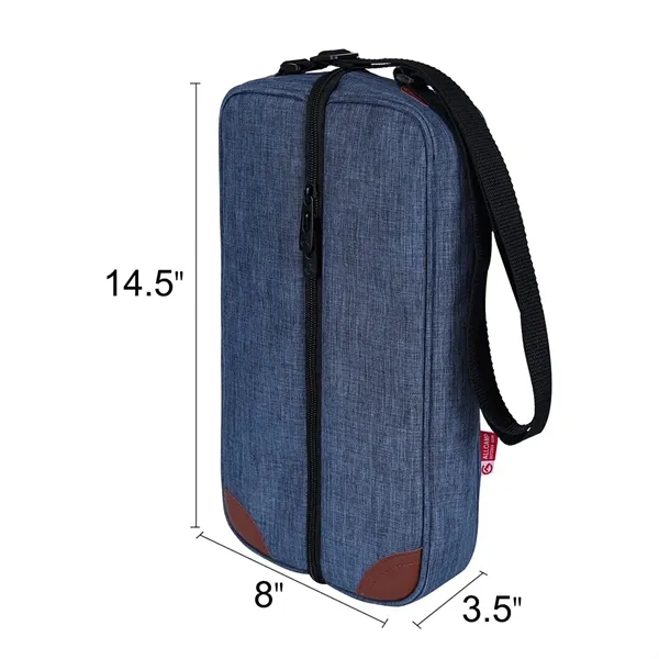 Wine Tote Bag with Cooler Compartment & Picnic Set - Wine Tote Bag with Cooler Compartment & Picnic Set - Image 1 of 5