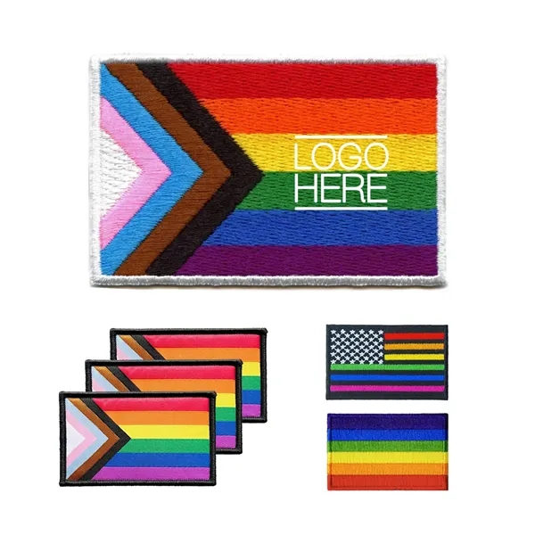 Progress Rainbow Pride Flag Patch - Progress Rainbow Pride Flag Patch - Image 0 of 0