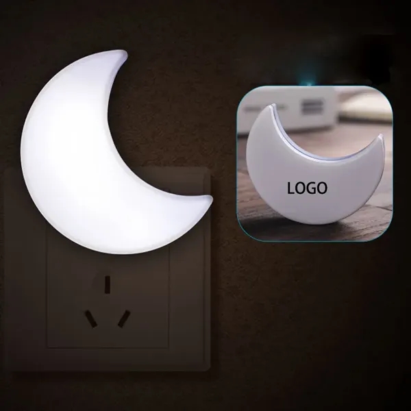 Moon Shape Light Controlled Induction LED Night Lamp - Moon Shape Light Controlled Induction LED Night Lamp - Image 0 of 2