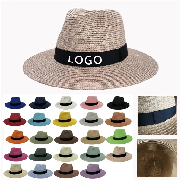 Shade Beach with Large Brim Straw Sun Hat