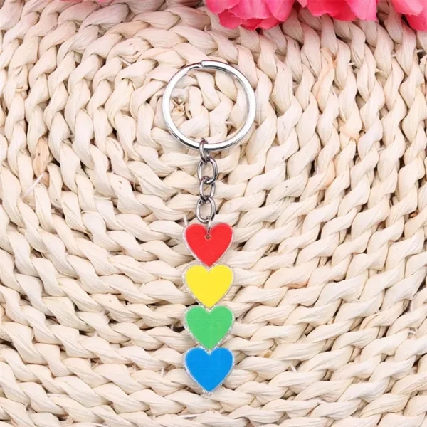 Rainbow Gay Series Love Acrylic Keychain - Rainbow Gay Series Love Acrylic Keychain - Image 2 of 4