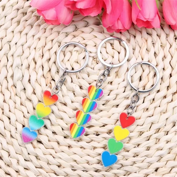 Rainbow Gay Series Love Acrylic Keychain - Rainbow Gay Series Love Acrylic Keychain - Image 3 of 4