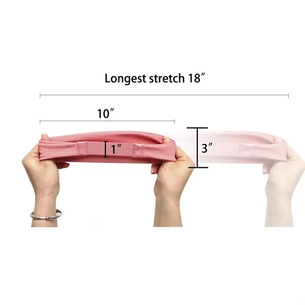 Elastic Nylon Cooling Silk Headband With Sweat Wicking - Elastic Nylon Cooling Silk Headband With Sweat Wicking - Image 1 of 2