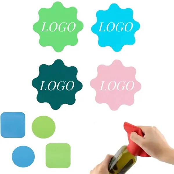 Silicone Flower Jar Bottle Opener Coaster Gripper Pad - Silicone Flower Jar Bottle Opener Coaster Gripper Pad - Image 0 of 2